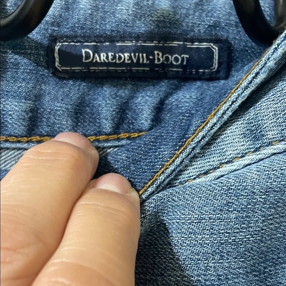 Guess Women's Flare Jeans in Blue - Picture 3 of 5